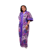 Ankara Raw Silk Long Dress