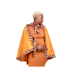 Sahara Sunset Cape ( Ankara /silk throw on)